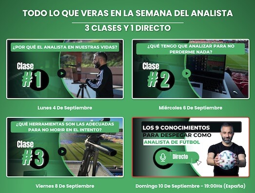 semana gratis de objetivo analista