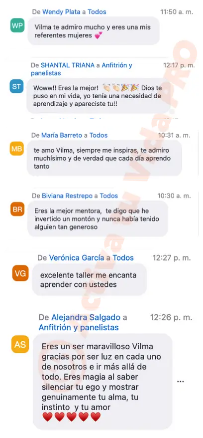 2 opiniones de alumnos de IAN curso de Vilma Nuñez textimonios y opiniones de los alumnos de IAN del curso de Vilma Nuñez