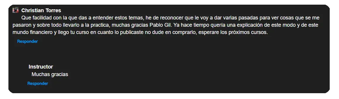 comentario alumno 1 MÁSTER DE INVERSIÓN Y TRADING EN MERCADOS DE PABLO GIL comentarios de alumnos del MÁSTER DE INVERSIÓN Y TRADING EN MERCADOS DE PABLO GIL
