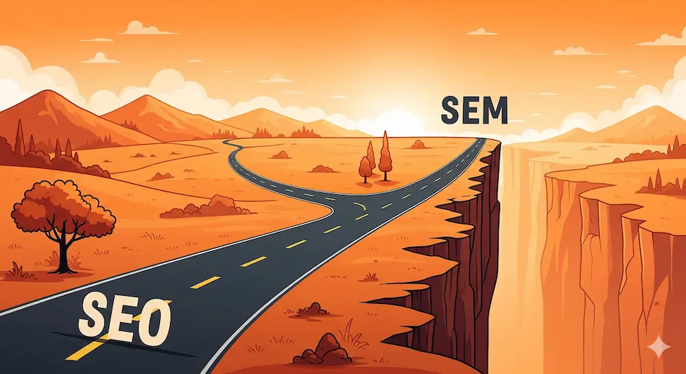 Diferencias entre SEO y SEM carretera para Diferenciar el SEO y SEM